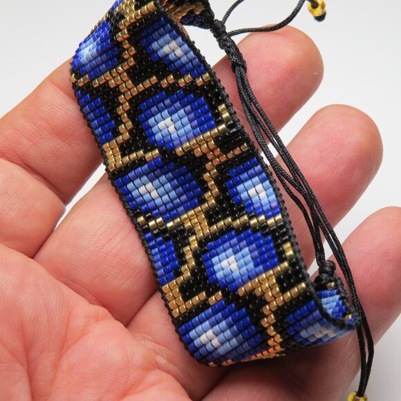 Ladies Multi color canvas Handmade Bracelet - Picture 2 of 2